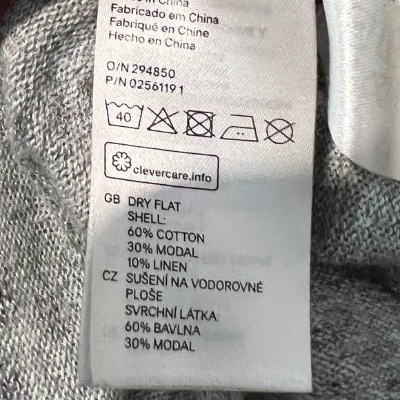 🌿4/$35🌿‎ H&M Grey Long Button Down Cardigan (XS) - Picture 9 of 10